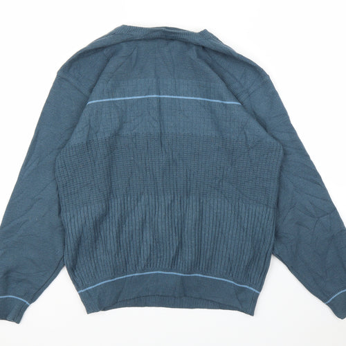 M&S Mens Blue   Pullover Jumper Size M