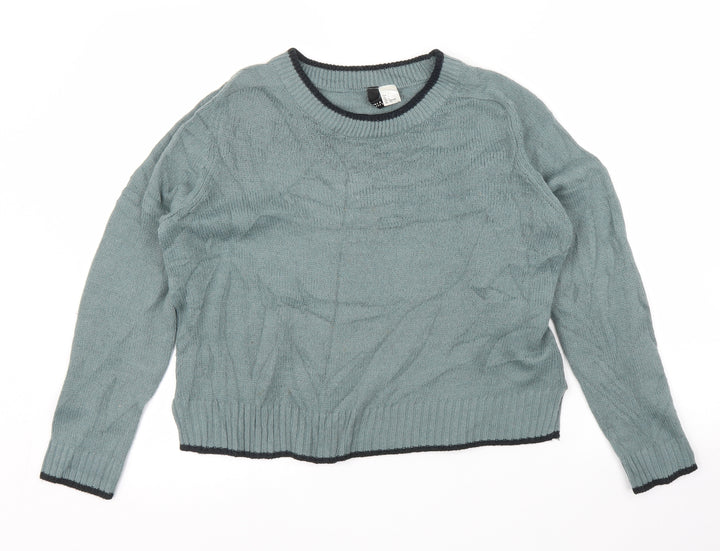 H&M Womens Green   Pullover Jumper Size S