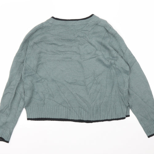 H&M Womens Green   Pullover Jumper Size S