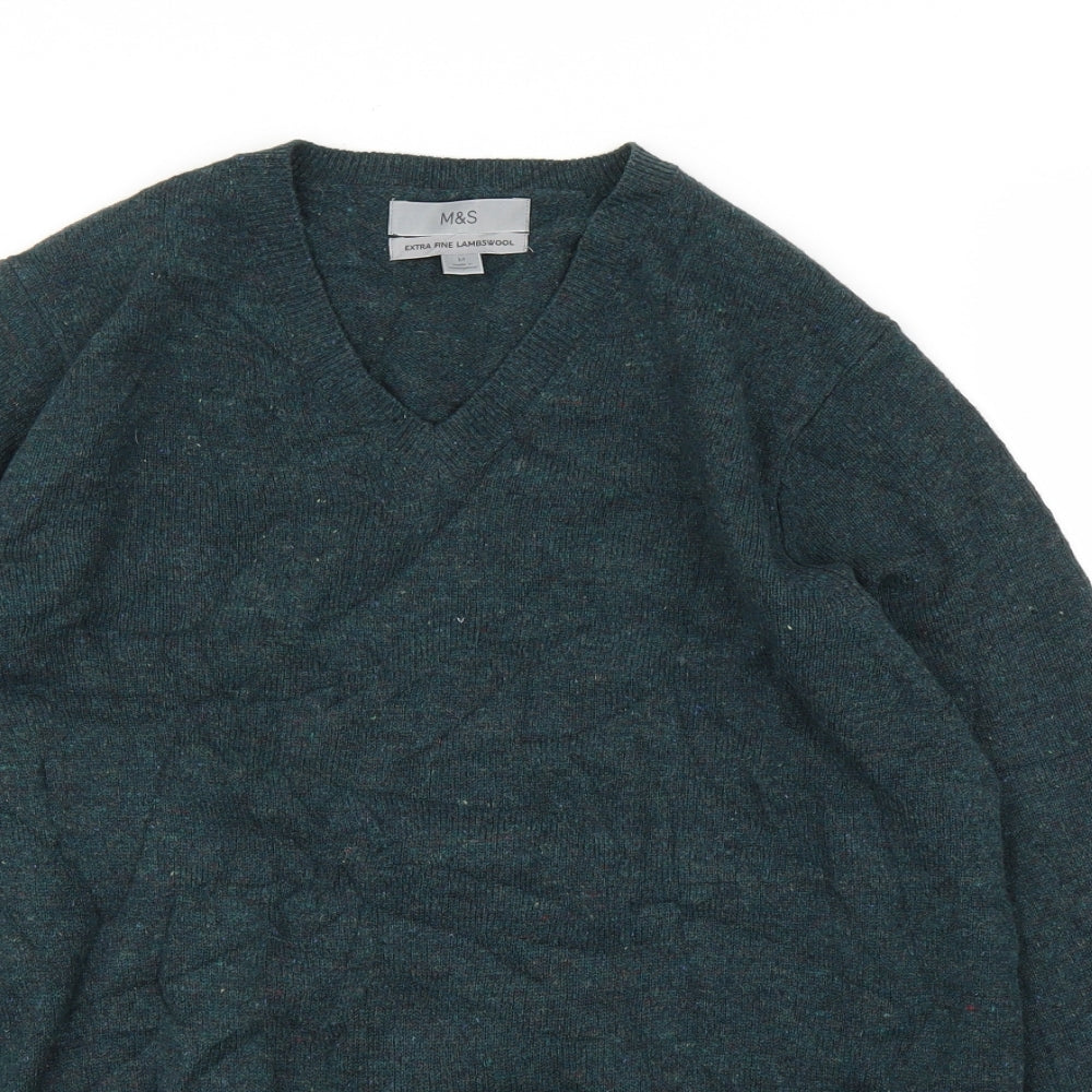 M&S Mens Green   Pullover Jumper Size M