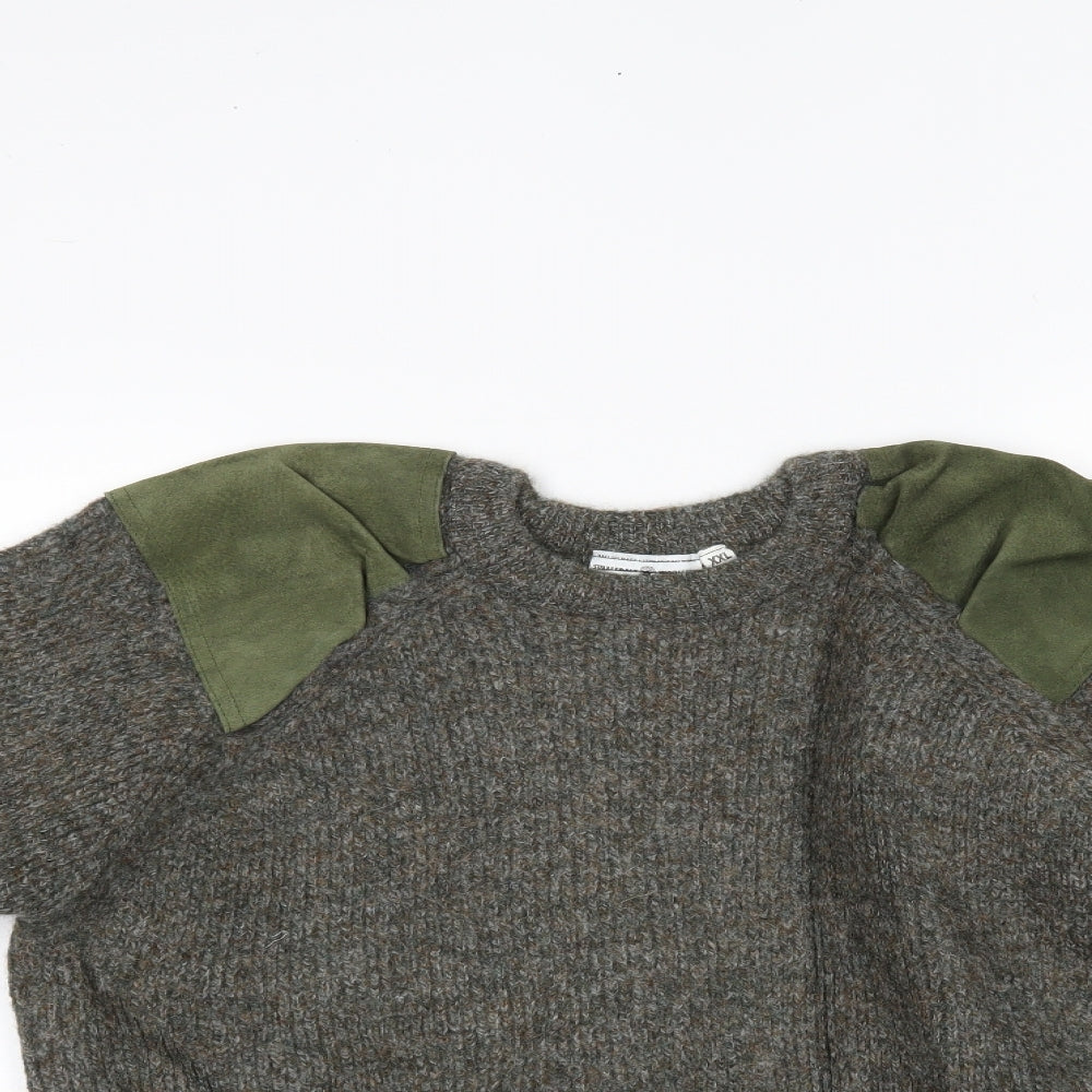 swaledale woollens Mens Green   Pullover Jumper Size 2XL