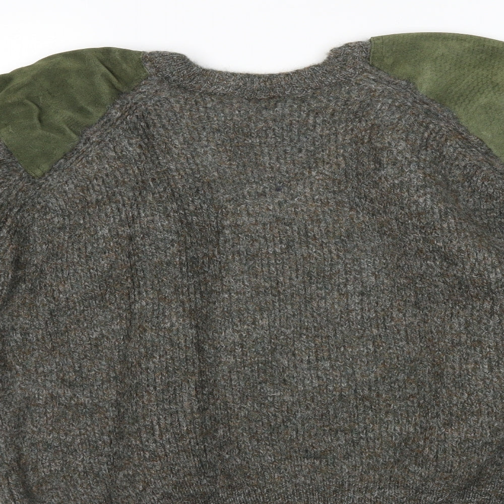 swaledale woollens Mens Green   Pullover Jumper Size 2XL