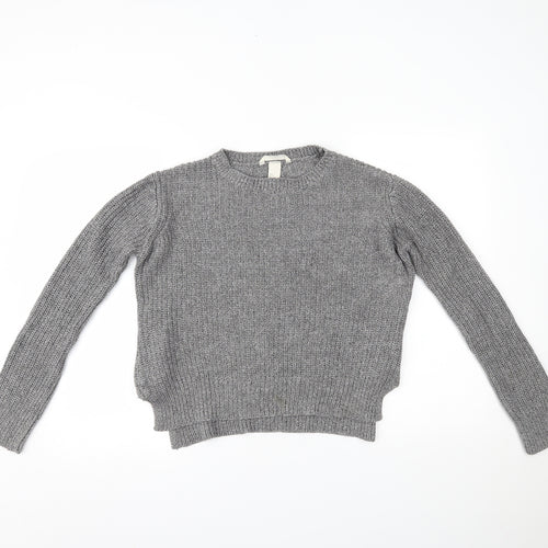 H&M Womens Grey   Pullover Jumper Size S