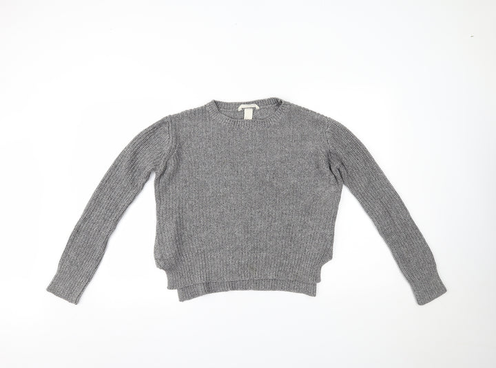 H&M Womens Grey   Pullover Jumper Size S