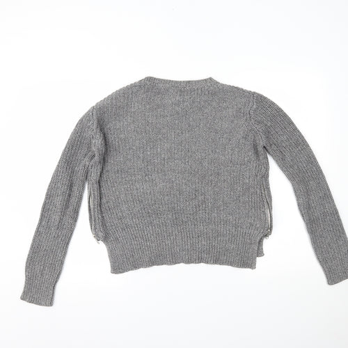 H&M Womens Grey   Pullover Jumper Size S
