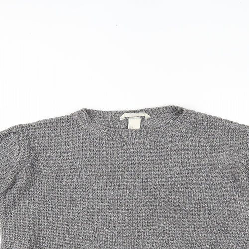 H&M Womens Grey   Pullover Jumper Size S