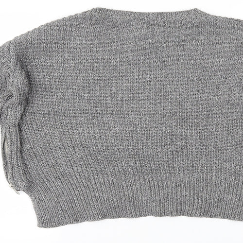 H&M Womens Grey   Pullover Jumper Size S