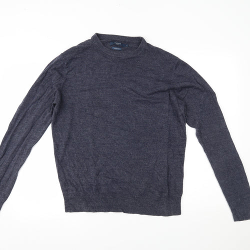 Atlantic Bay Mens Blue   Pullover Jumper Size M