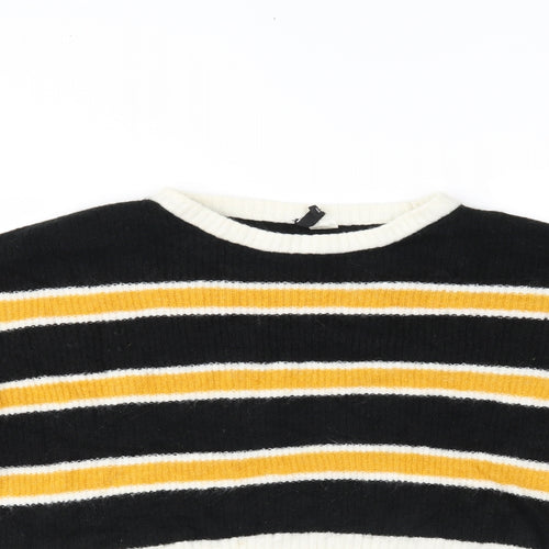 H&M Womens Multicoloured Striped  Pullover Jumper Size M