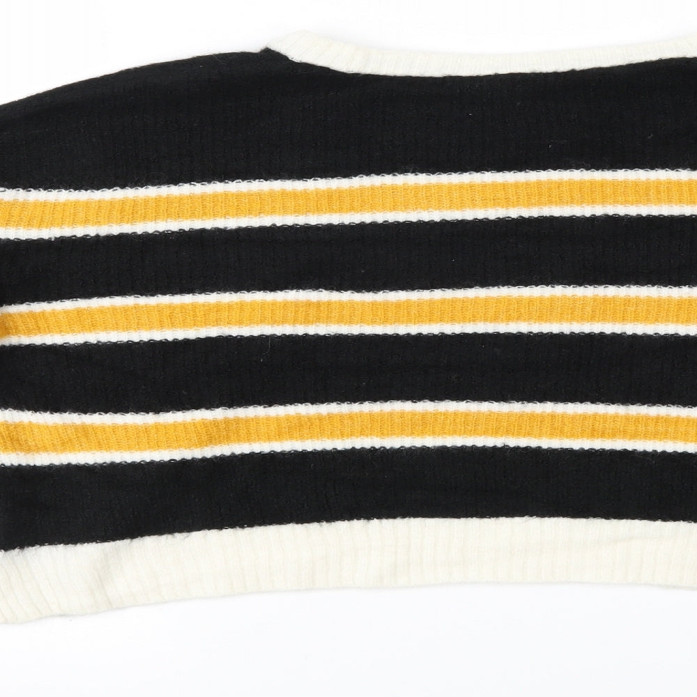 H&M Womens Multicoloured Striped  Pullover Jumper Size M