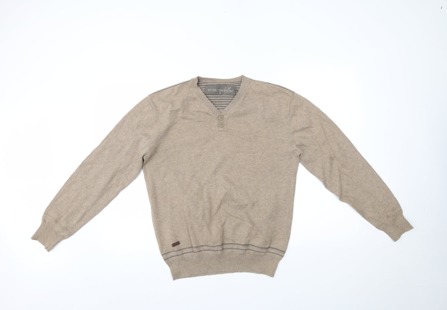 RJR.John Rocha Mens Brown   Pullover Jumper Size S