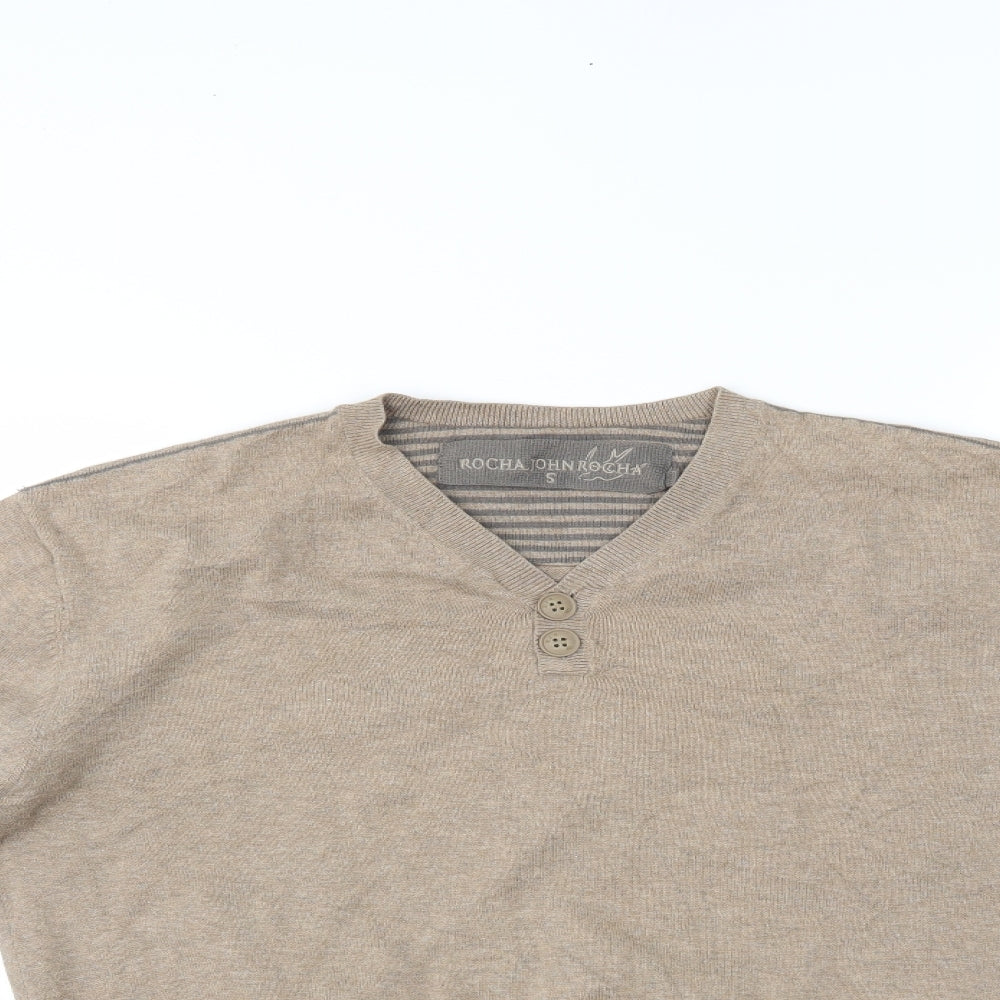 RJR.John Rocha Mens Brown   Pullover Jumper Size S