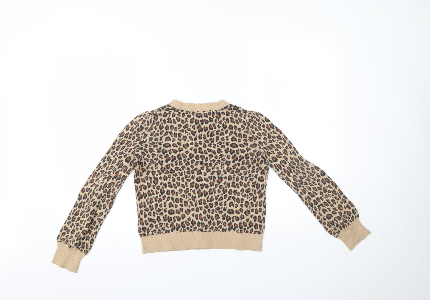 Gap Girls Brown Animal Print  Pullover Jumper Size XL