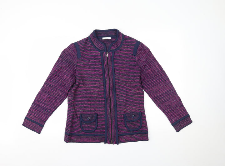 LUCIA Womens Purple Jacket Size 14