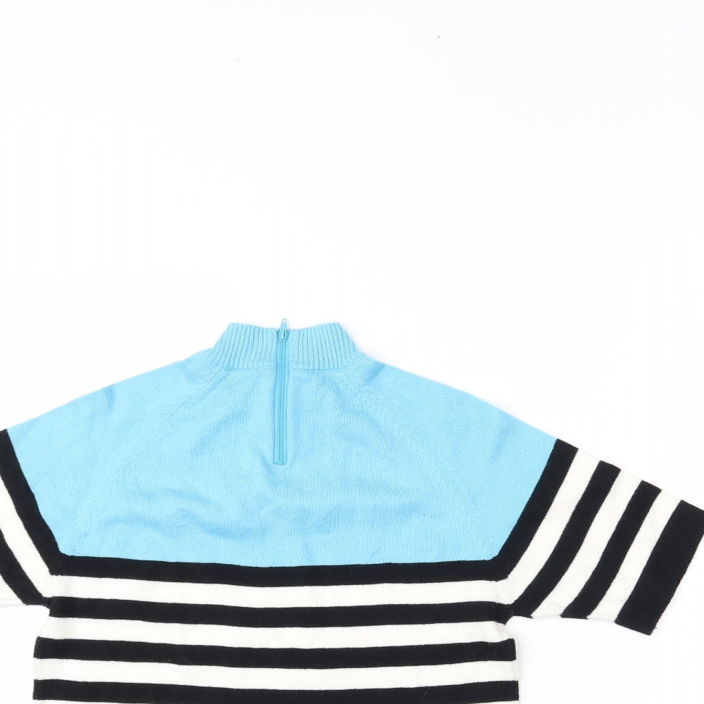 pope england Womens Multicoloured Striped  Basic T-Shirt Size XS