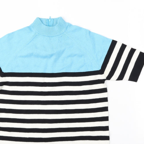pope england Womens Multicoloured Striped  Basic T-Shirt Size XS