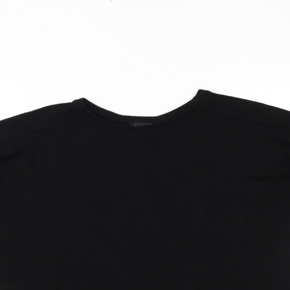 Topshop Womens Black   Basic Blouse Size 8