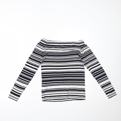 Dorothy Perkins Womens Blue Striped  Basic Blouse Size 12