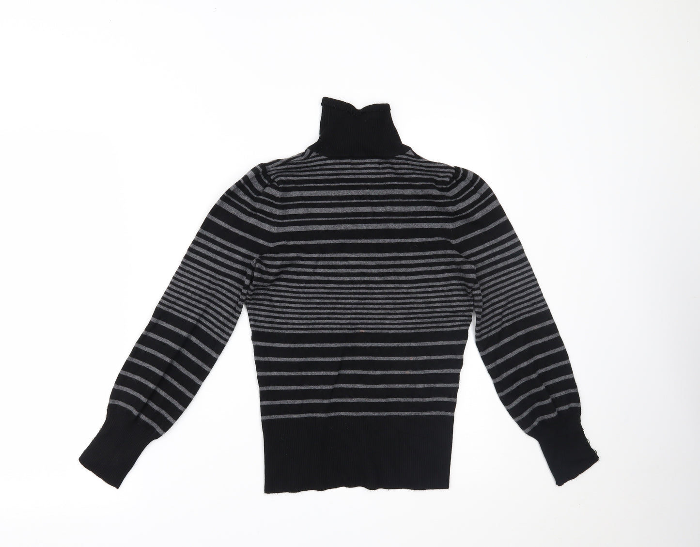 Dorothy Perkins Womens Black Striped  Basic Blouse Size 8