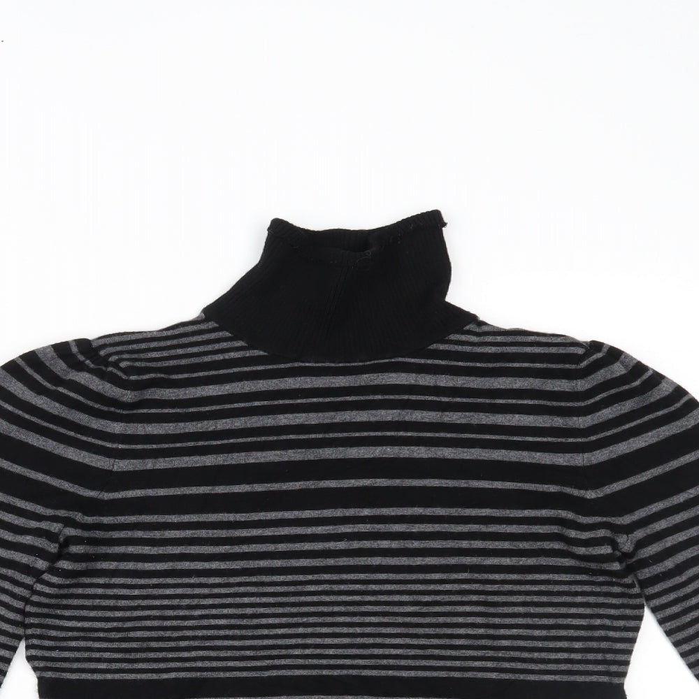 Dorothy Perkins Womens Black Striped  Basic Blouse Size 8