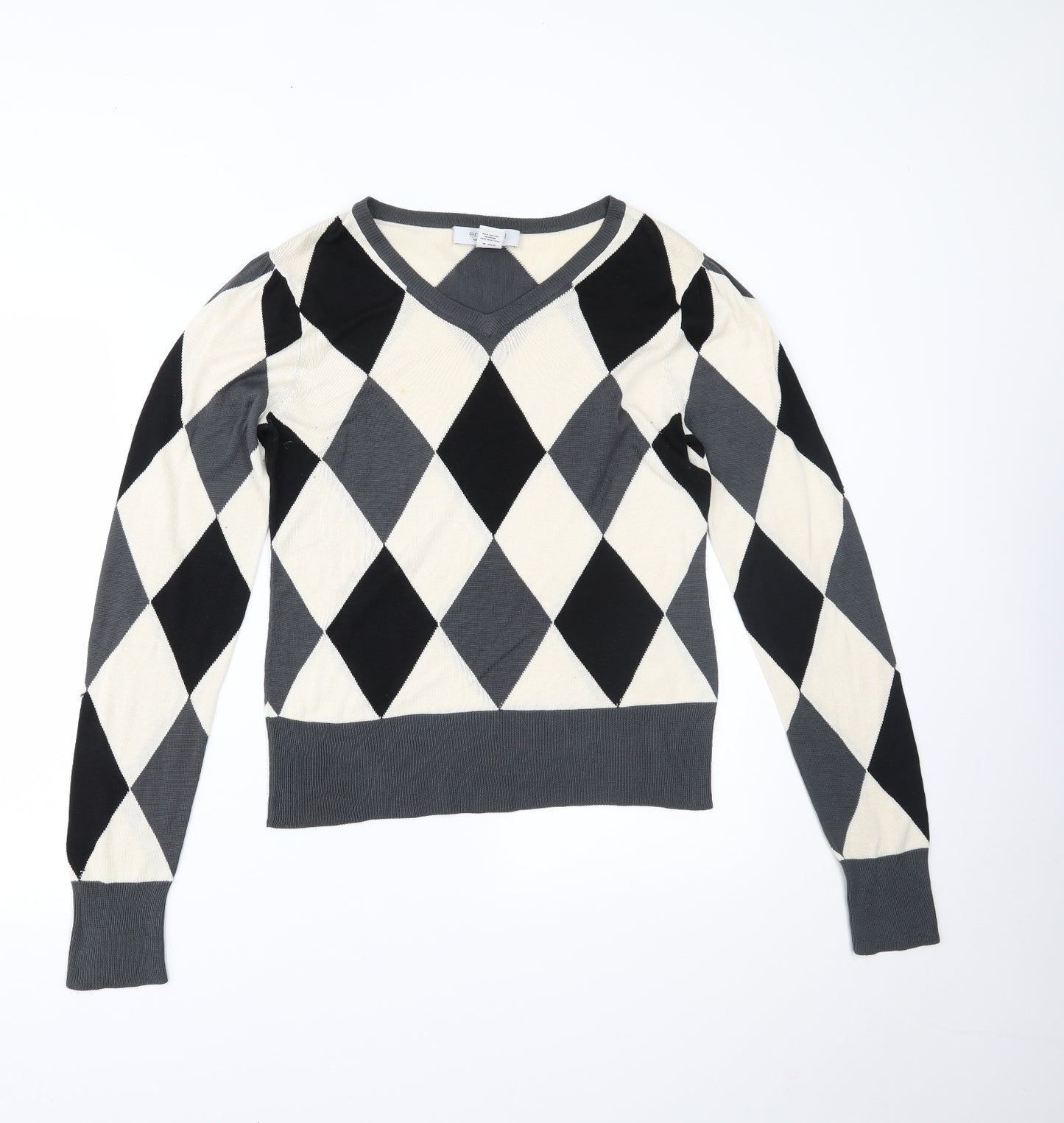 Emanuel Ungaro Mens Multicoloured Argyle/Diamond   T-Shirt Size M