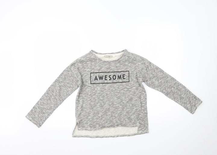 NEXT Girls Grey Pullover Jumper Size 11 Years