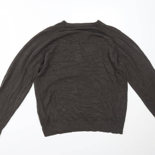Marks and Spencer Mens Brown   Pullover Jumper Size L