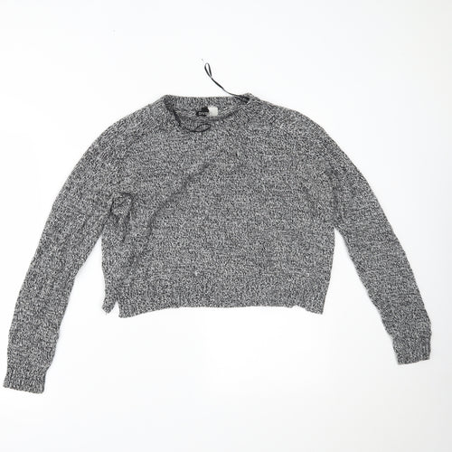 H&M Womens Grey   Pullover Jumper Size M