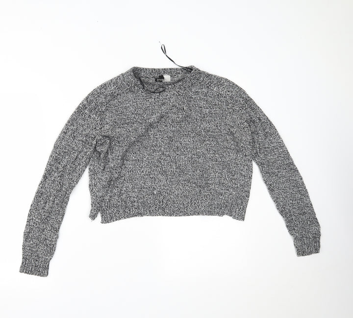 H&M Womens Grey   Pullover Jumper Size M