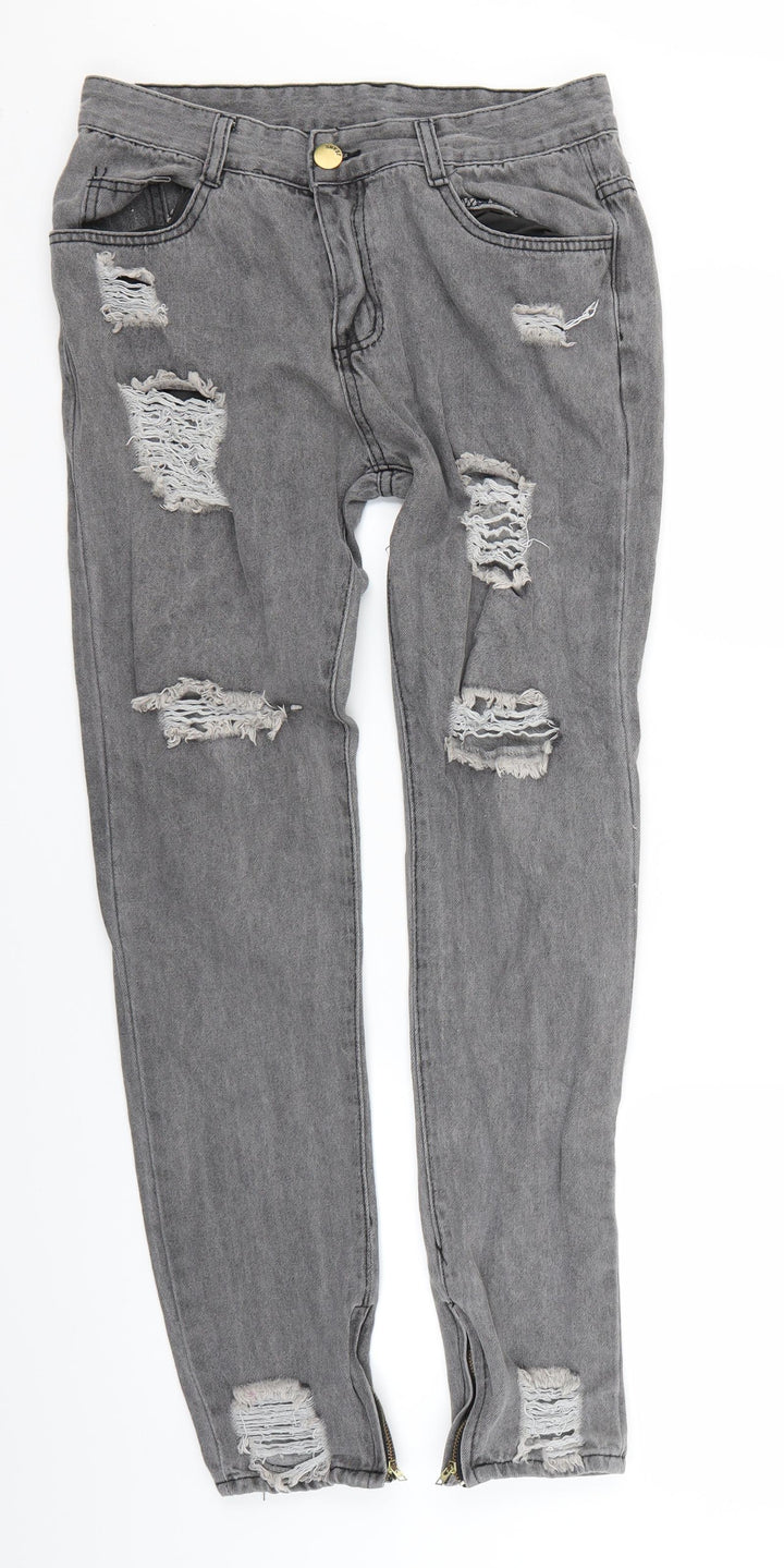 Preworn Mens Grey Skinny Jeans Size M L28 in
