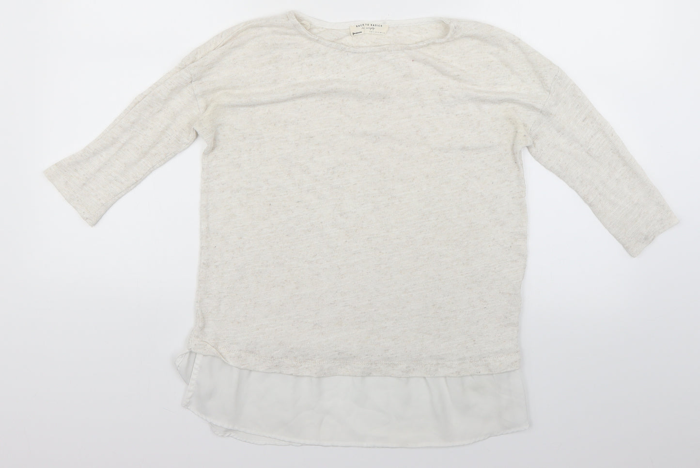 back to basics Womens Beige   Basic Blouse Size 6