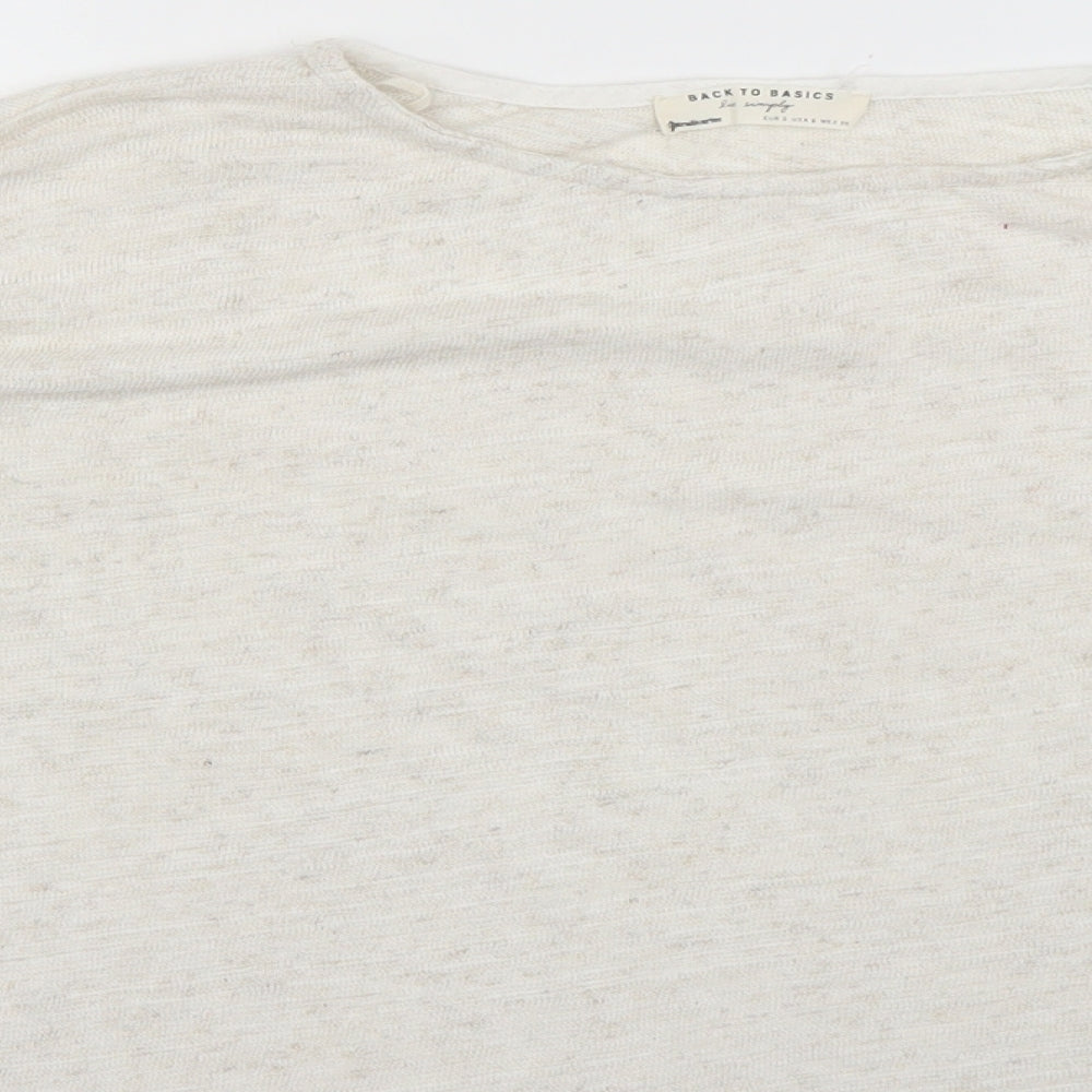 back to basics Womens Beige   Basic Blouse Size 6