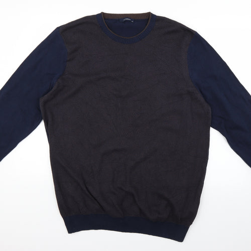 LC Waikiki Mens Blue  Knit Pullover Jumper Size 2XL
