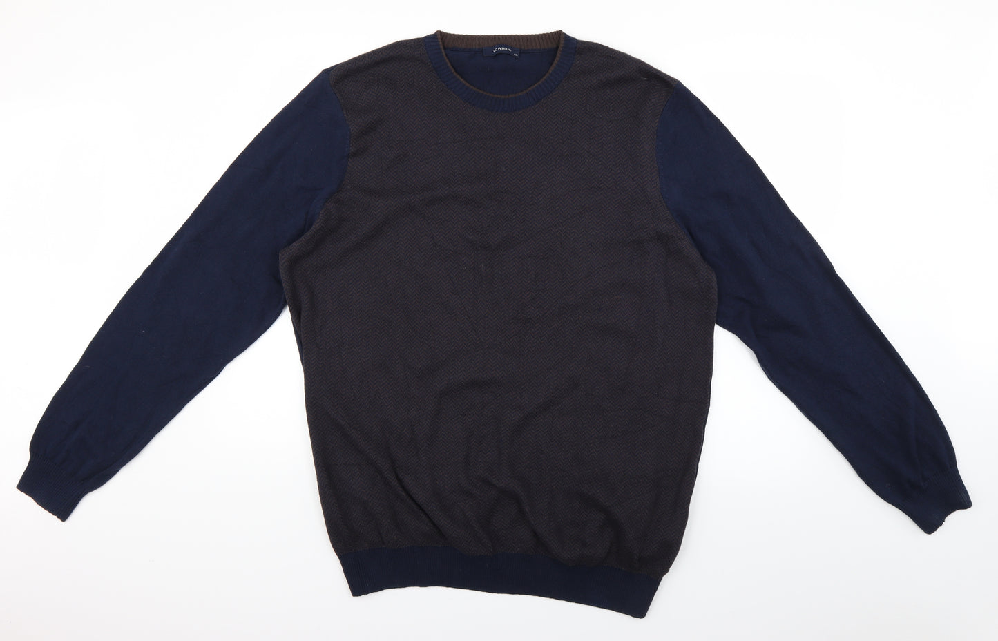 LC Waikiki Mens Blue  Knit Pullover Jumper Size 2XL