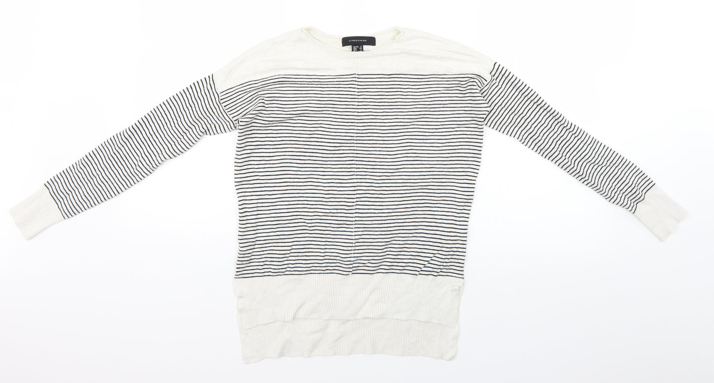 Atmosphere Womens Multicoloured Striped  Basic T-Shirt Size 6