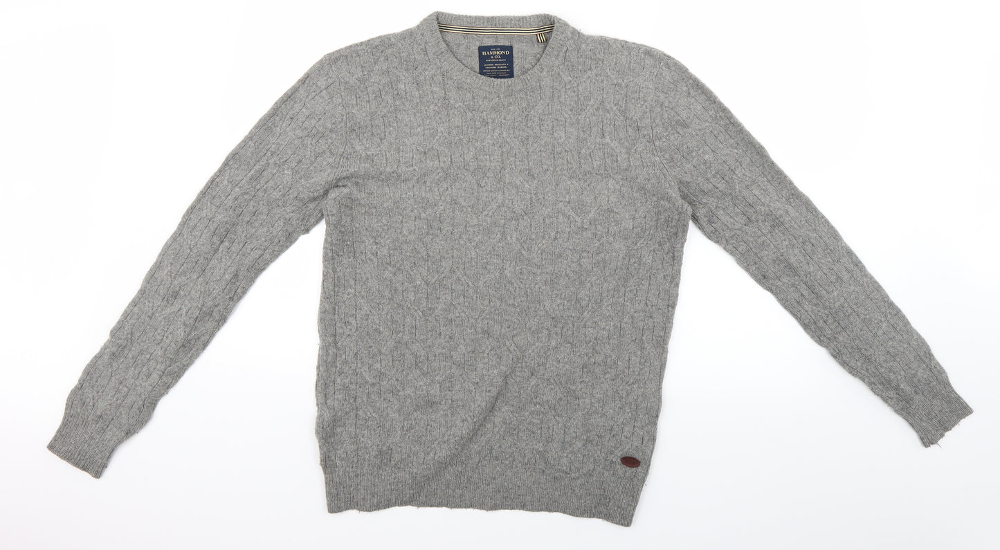 Hammond Mens Grey   Pullover Jumper Size S