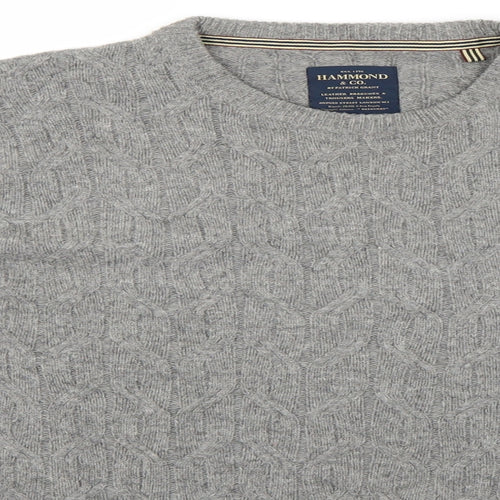Hammond Mens Grey   Pullover Jumper Size S