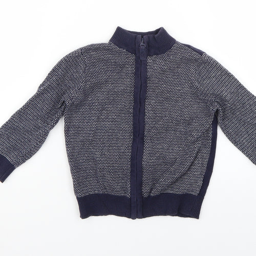 Mothercare Baby Blue Geometric  Jacket  Size 24 Months