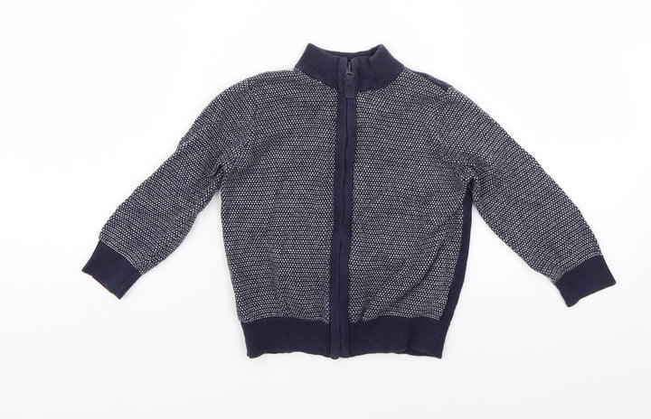 Mothercare Baby Blue Geometric  Jacket  Size 24 Months