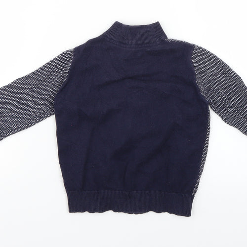 Mothercare Baby Blue Geometric  Jacket  Size 24 Months