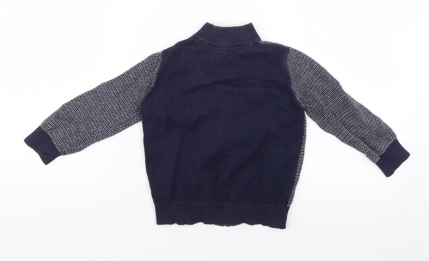 Mothercare Baby Blue Geometric  Jacket  Size 24 Months