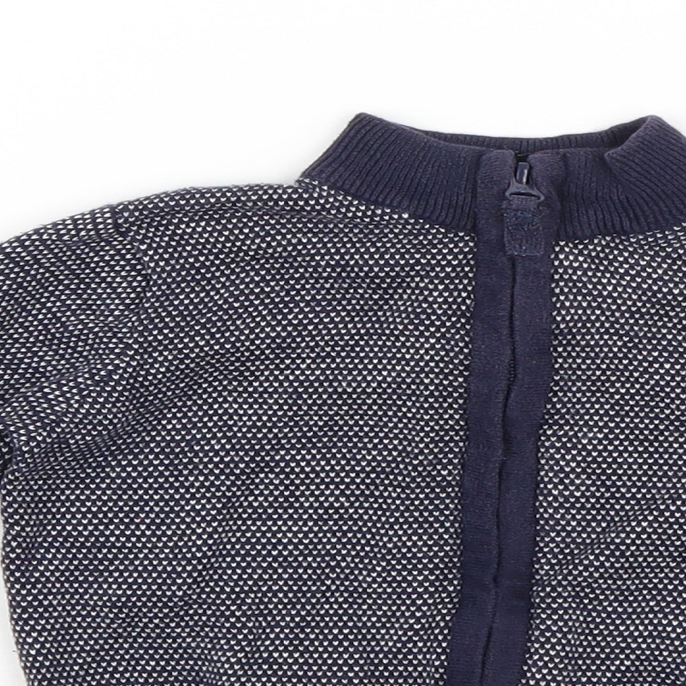 Mothercare Baby Blue Geometric  Jacket  Size 24 Months