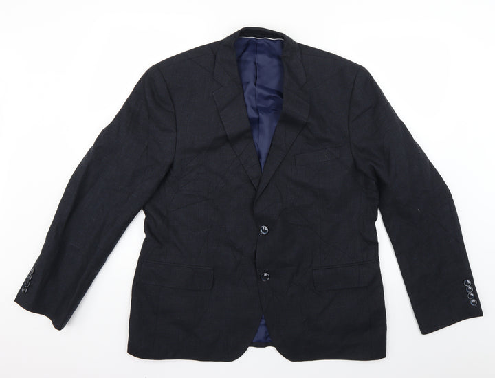 Marks & Spencer Mens Blue Jacket Blazer Size 36