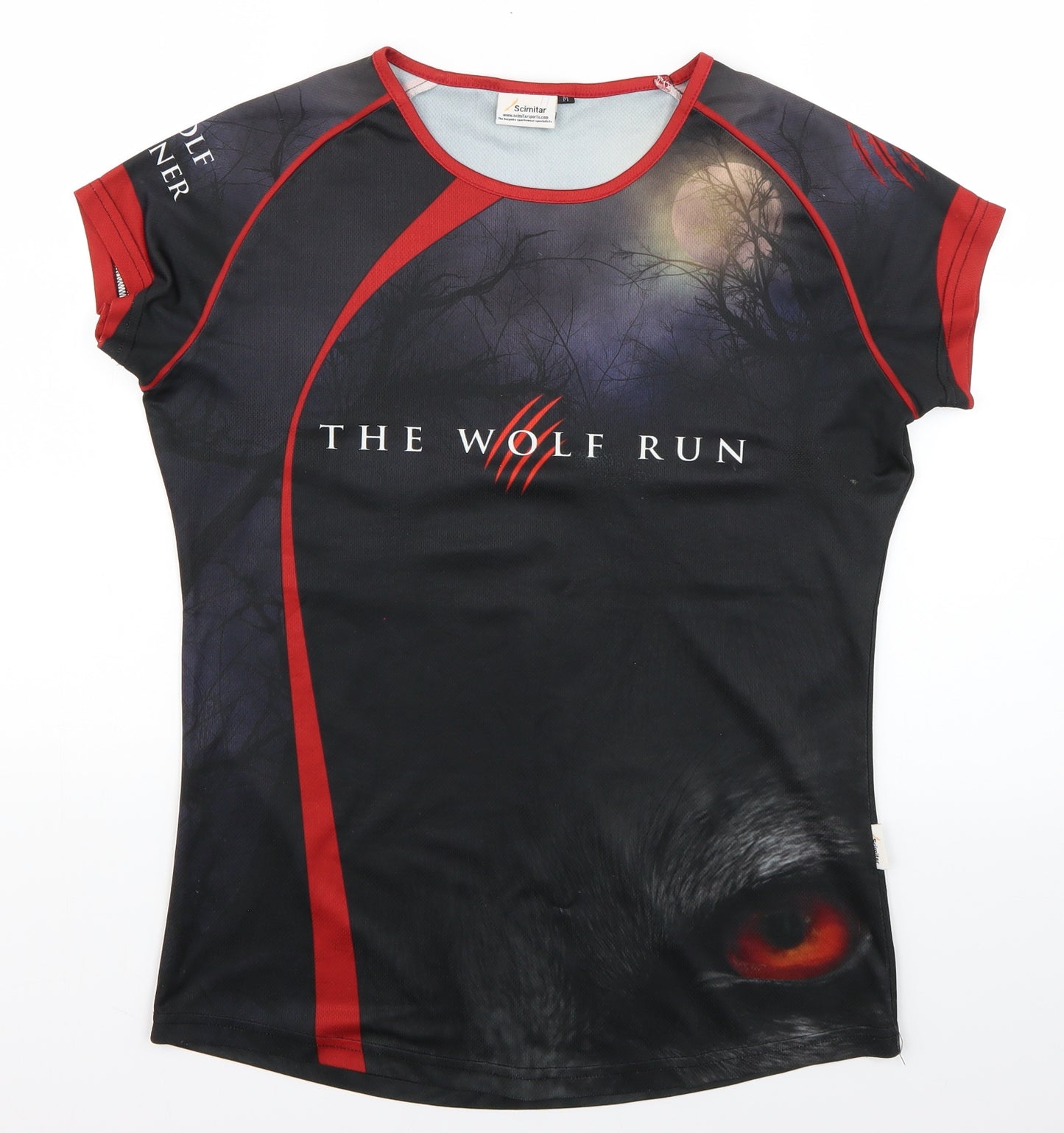wolf run Mens Multicoloured Geometric   T-Shirt Size M