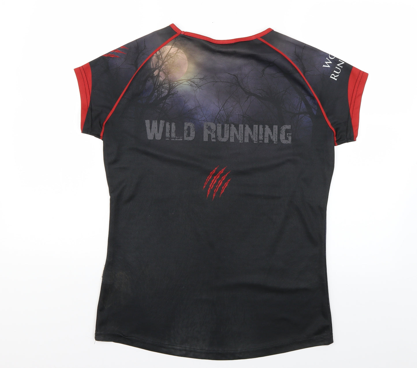 wolf run Mens Multicoloured Geometric   T-Shirt Size M