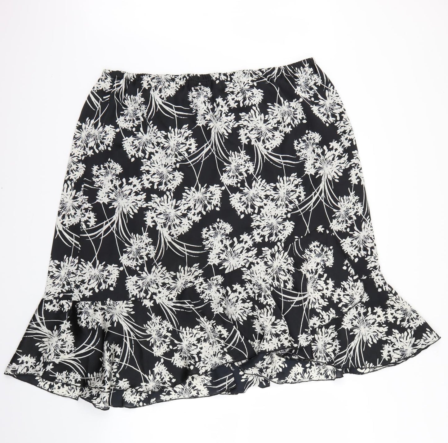 Afibel Womens Multicoloured Floral  Flare Skirt Size 26
