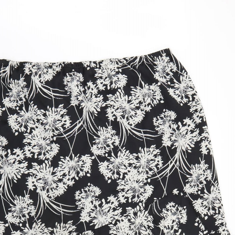 Afibel Womens Multicoloured Floral  Flare Skirt Size 26