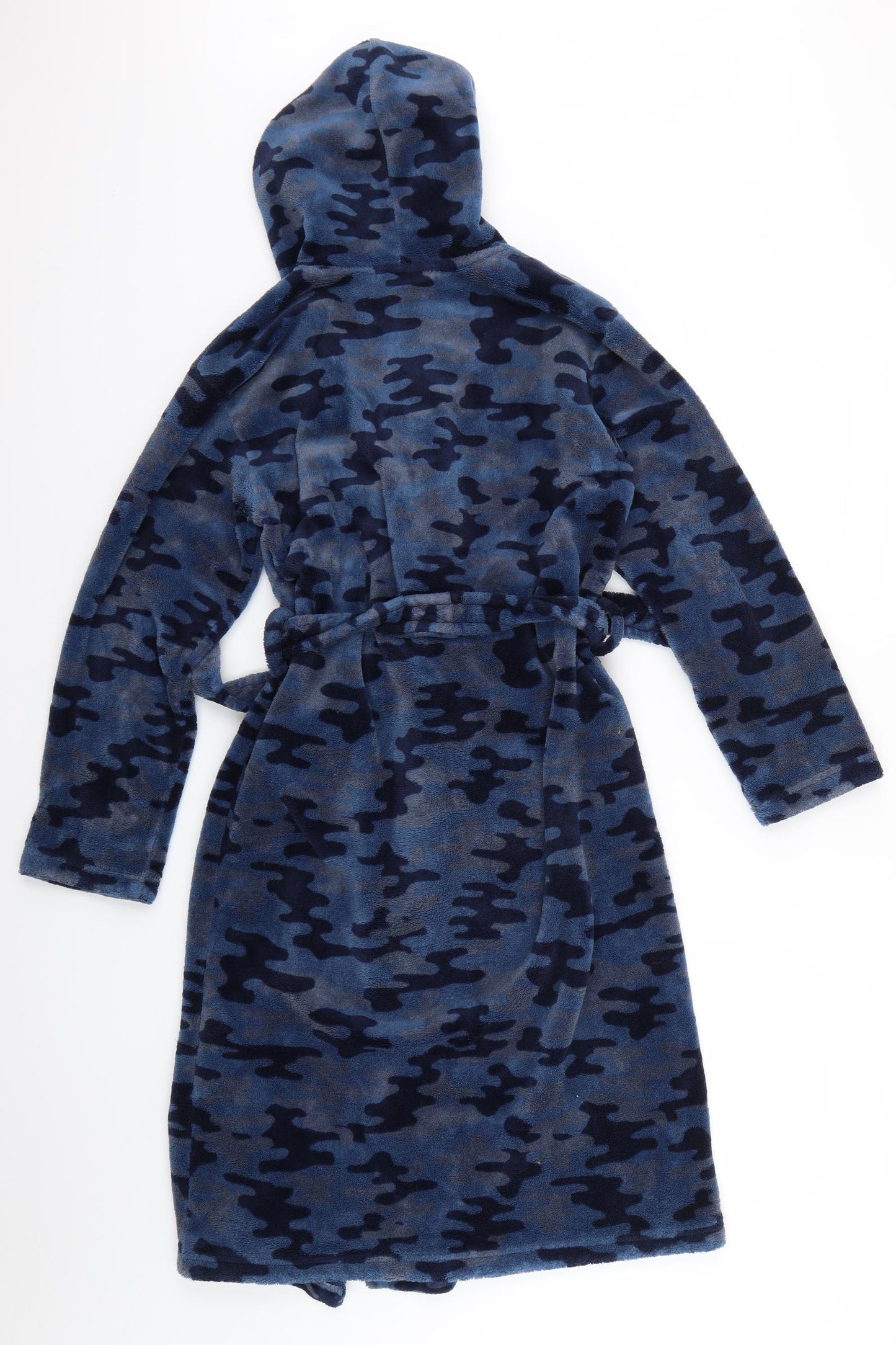 F&F Boys Blue Geometric   Robe & Gown Set Size 11-12 Years