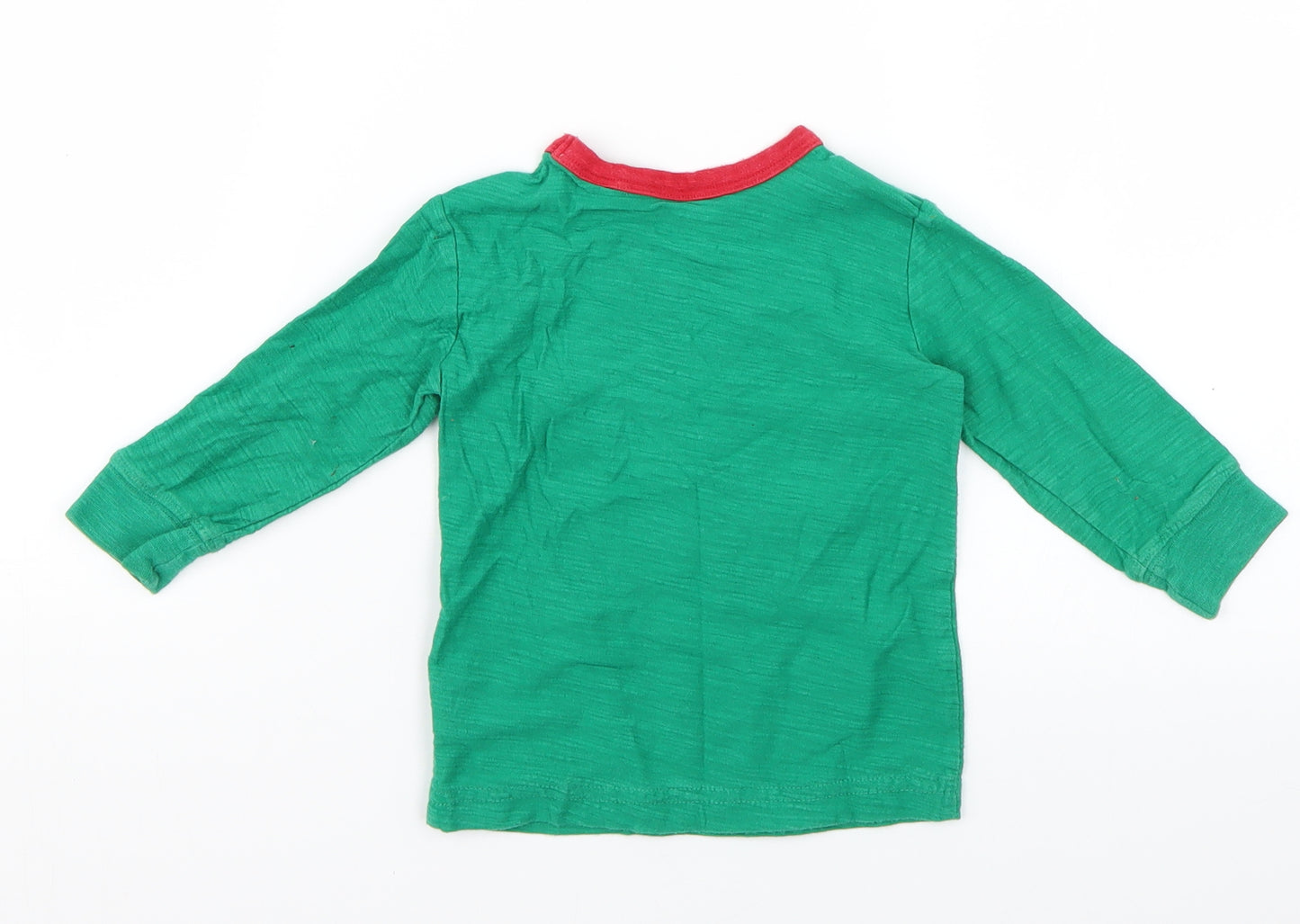 NEXT Baby Green Geometric  Basic T-Shirt Size 9-12 Months  - Christmas