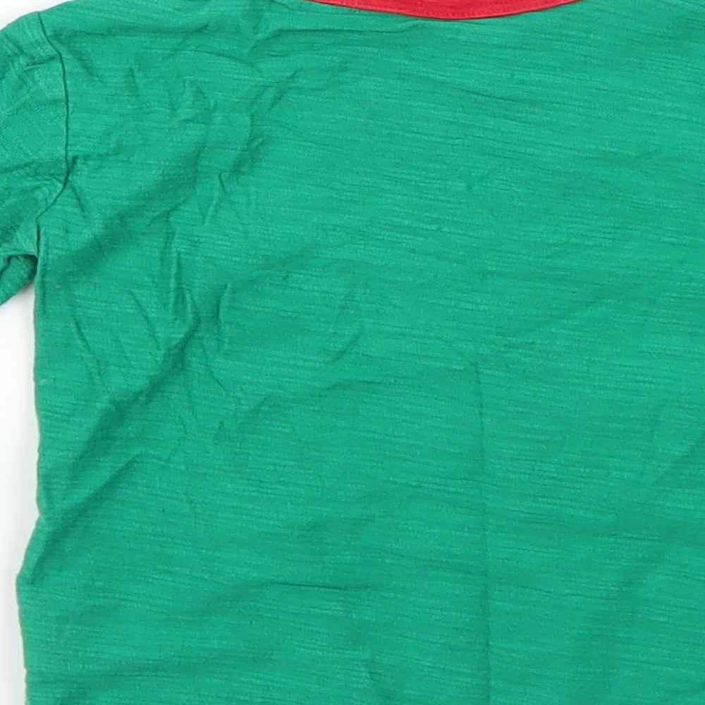NEXT Baby Green Geometric  Basic T-Shirt Size 9-12 Months  - Christmas